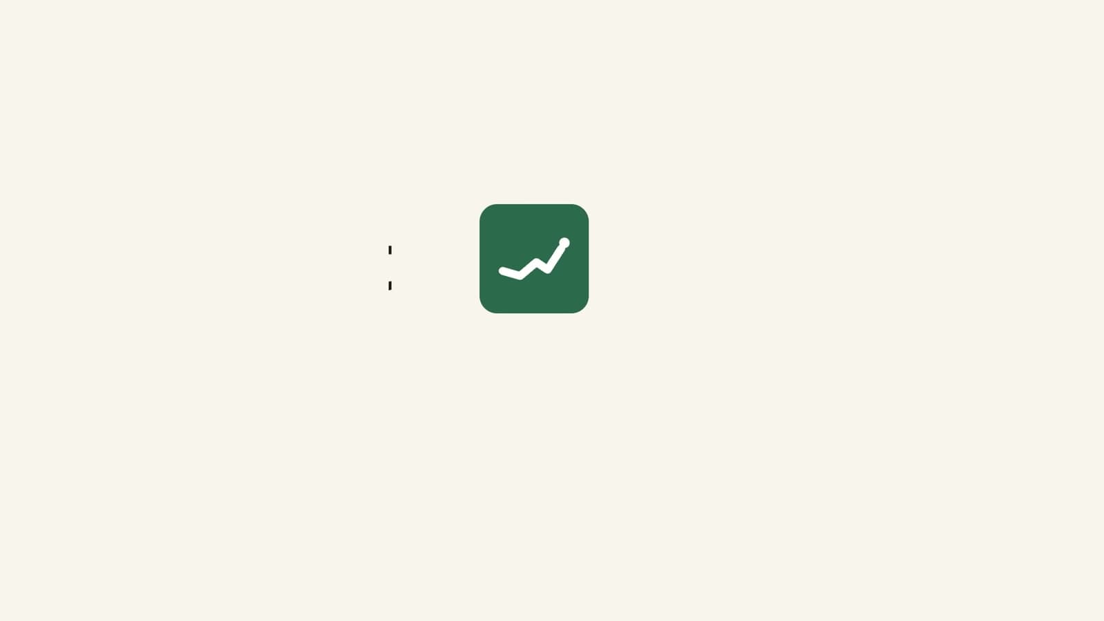 The GrowthPost logo, a green tick-and-trend mark, on a warm paper background